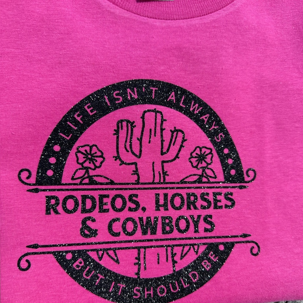 Girls Rodeo Tee (all sizes) - Picture 2 of 2